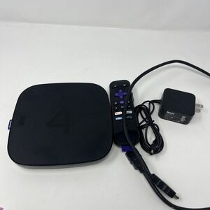 Roku 4 (4th Generation) Media Streamer 4400X W/Power Adapter, Remote,HDMI